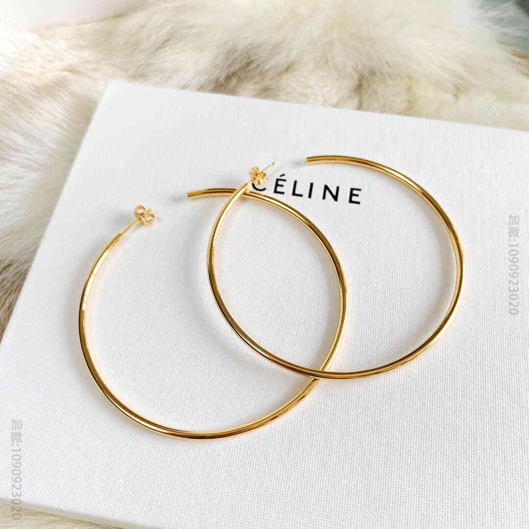 新款Celine赛琳圆圈耳钉耳环