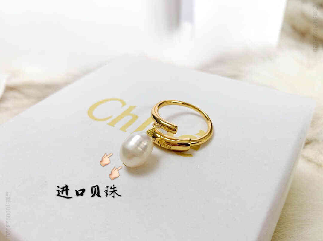 Chloe简约开口珍珠戒指（不分码数）