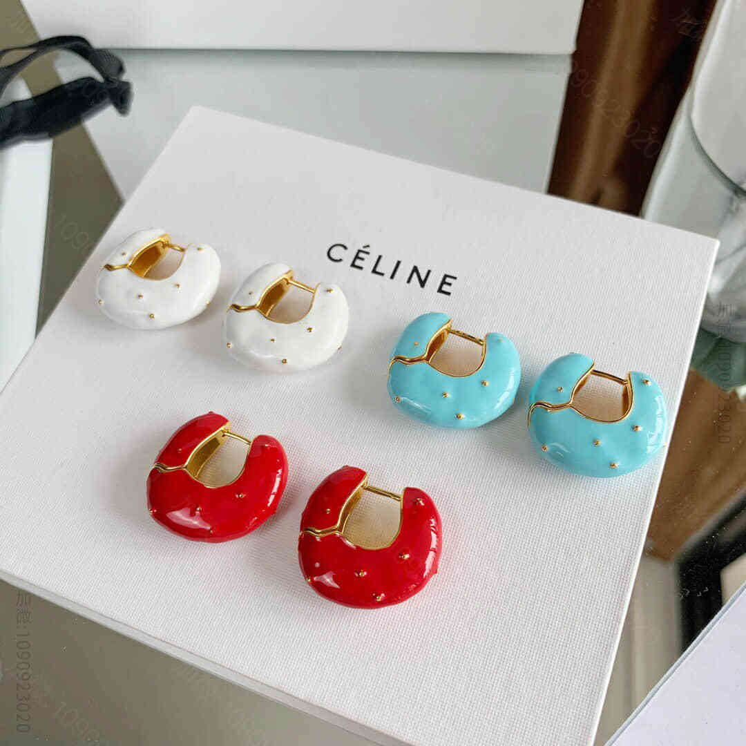 新款Celine赛琳胶滴耳钉耳环