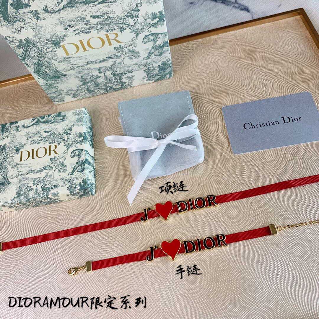 19款Dior迪奥七夕新款红绳系列项链手链