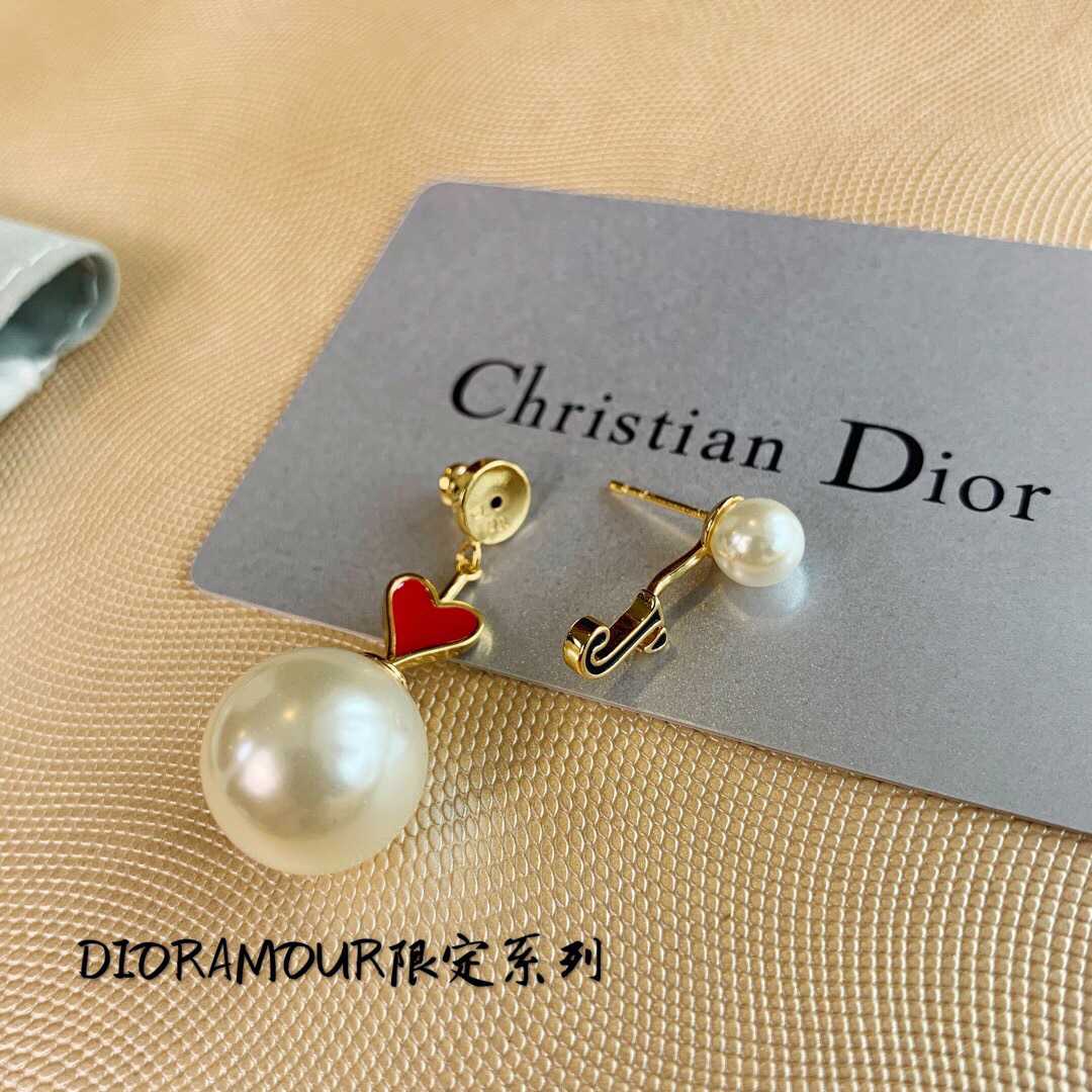 19款Dior迪奥七夕新款红绳系列耳钉