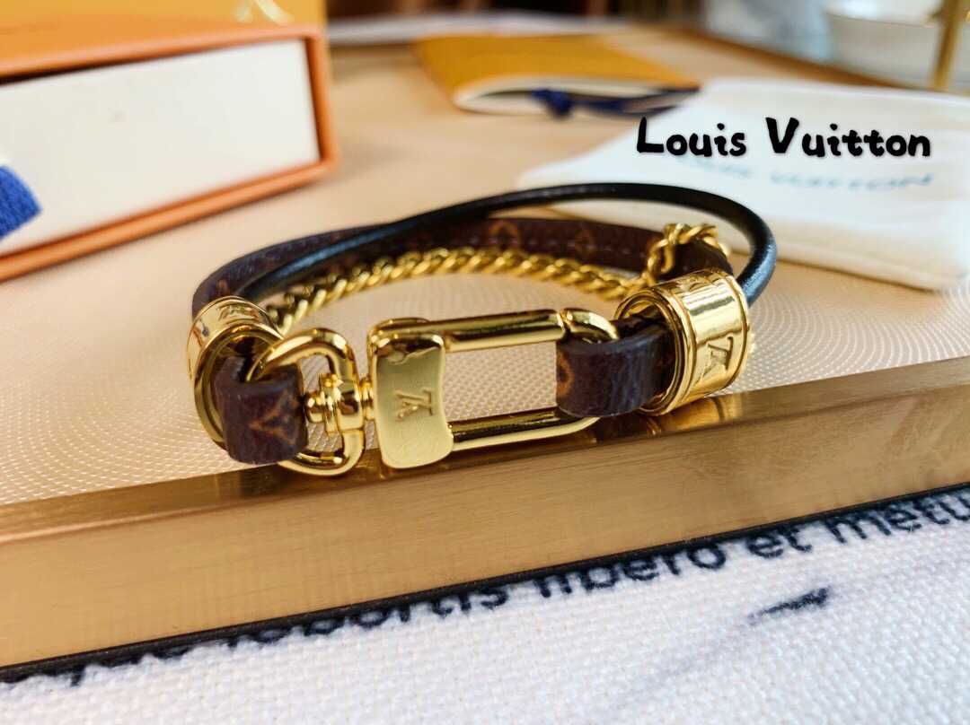 Louis Vuitton 路易威登 Lv男士皮手链手绳