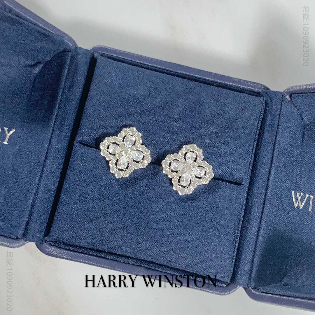 HARRY WINSTON海瑞温时顿 HW Diamond Loop花形钻圈耳钉