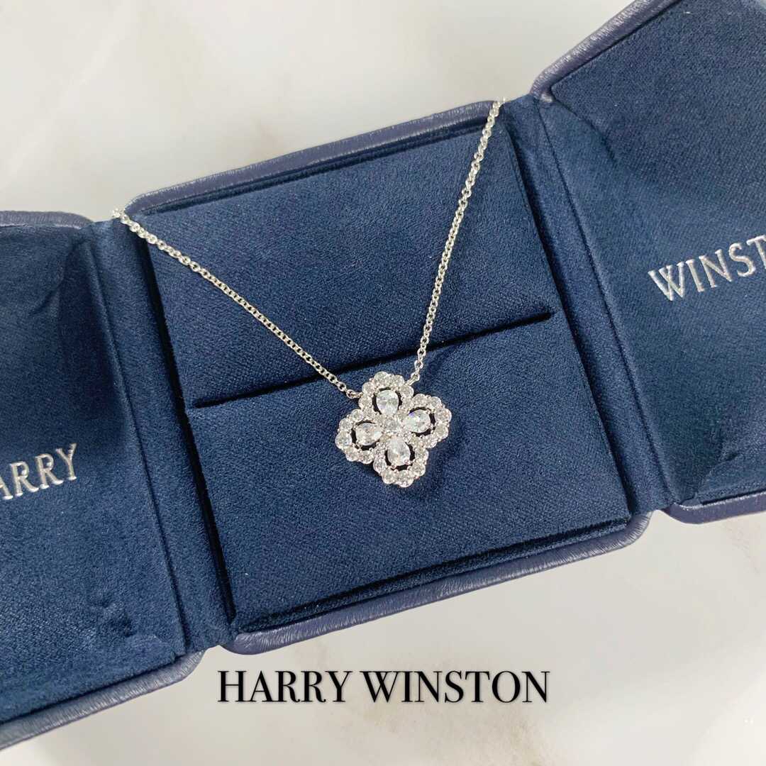 名品潮牌女士耳环 HARRY WINSTON海瑞温时顿 HW Diamond Loop花形钻圈项链 名品潮牌耳环 