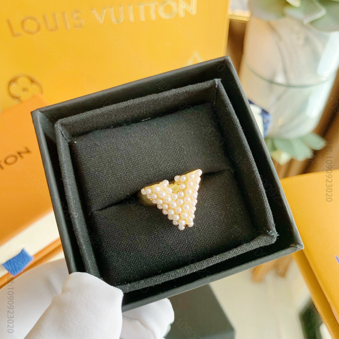 Louis Vuitton 路易威登 lv珍珠款戒指码数678码