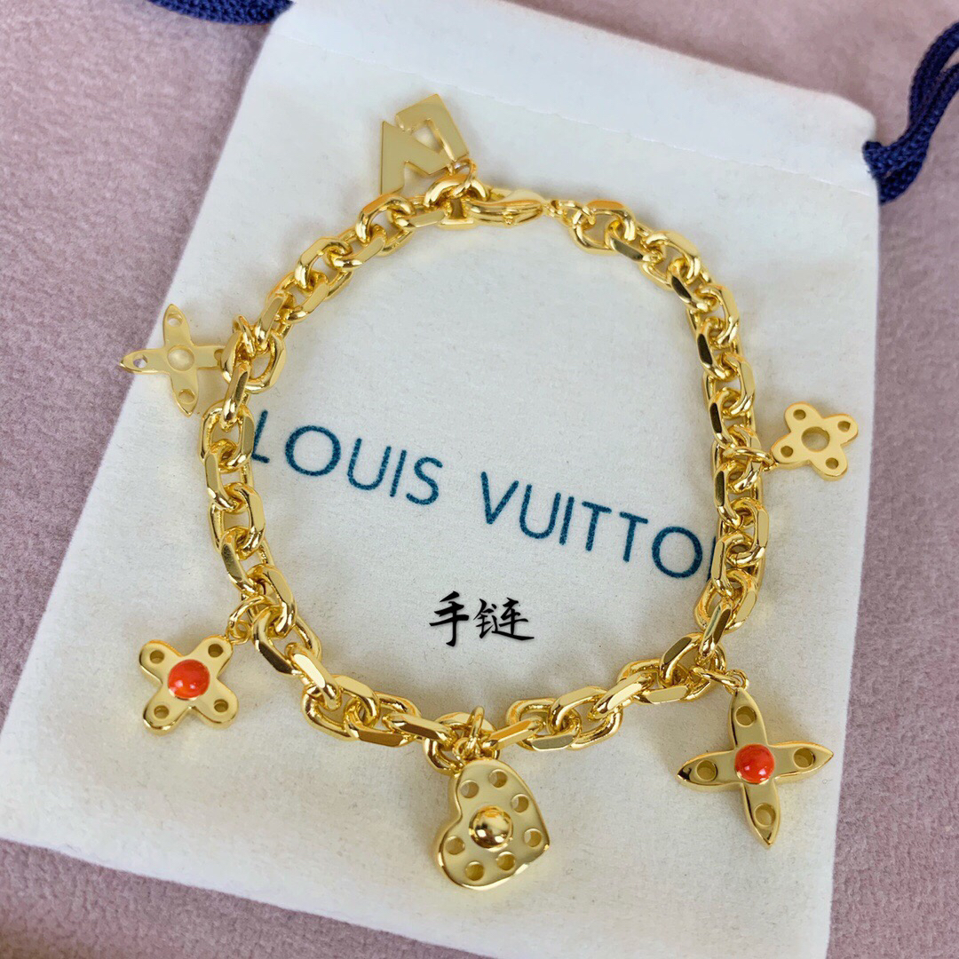 Louis Vuitton 路易威登 Lv爱心链条手链