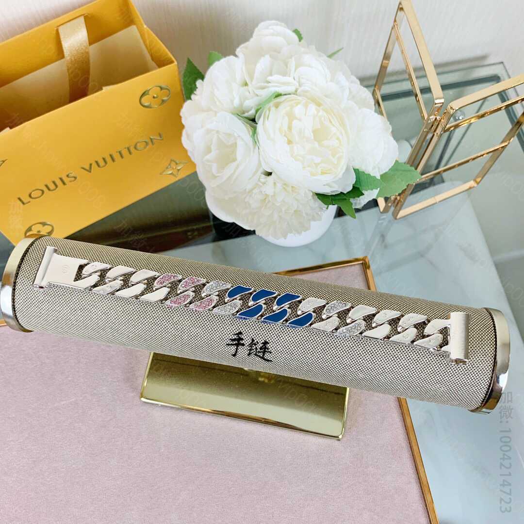 高仿LV手链饰品 LV饰品 lv路易威登老花纹链式LV CHAIN LINKS 手链 高仿LV手链 