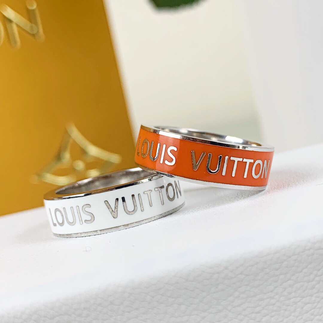 原版LV戒指饰品 Louis Vuitton 路易威登19年LV COLORS 字母戒指 码数6.7.8 LV戒指饰品 
