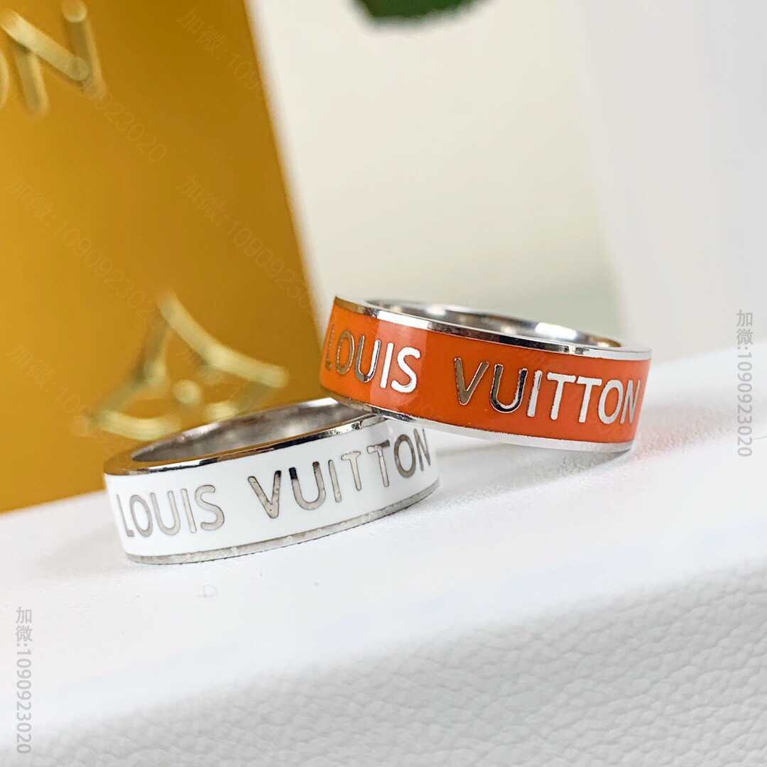 Louis Vuitton 路易威登19年LV COLORS 字母戒指 码数...
