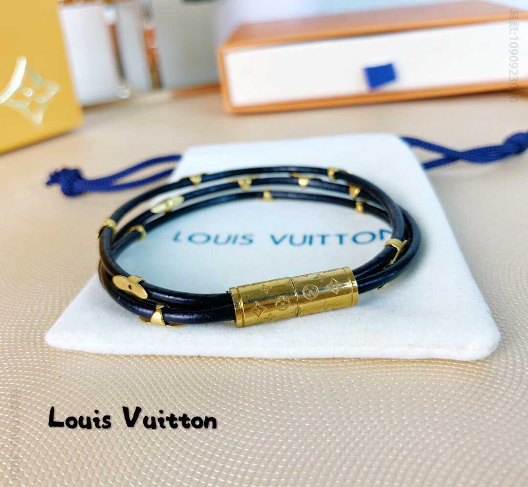 Louis Vuitton 路易威登 Lv男士女士同款情侣皮手链手绳