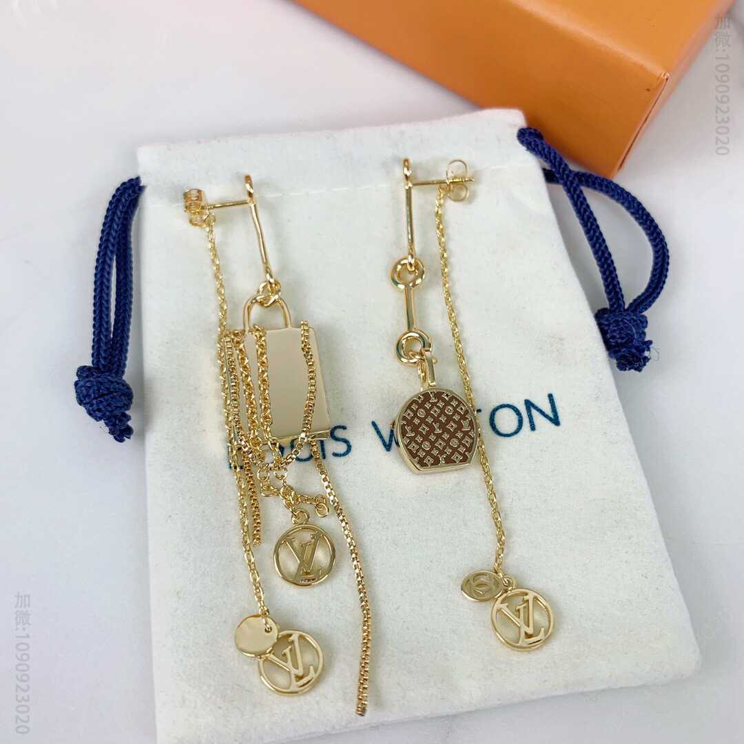 Louis Vuitton 路易威登 19款MINI圆饼包吊牌老花多链条耳环耳钉