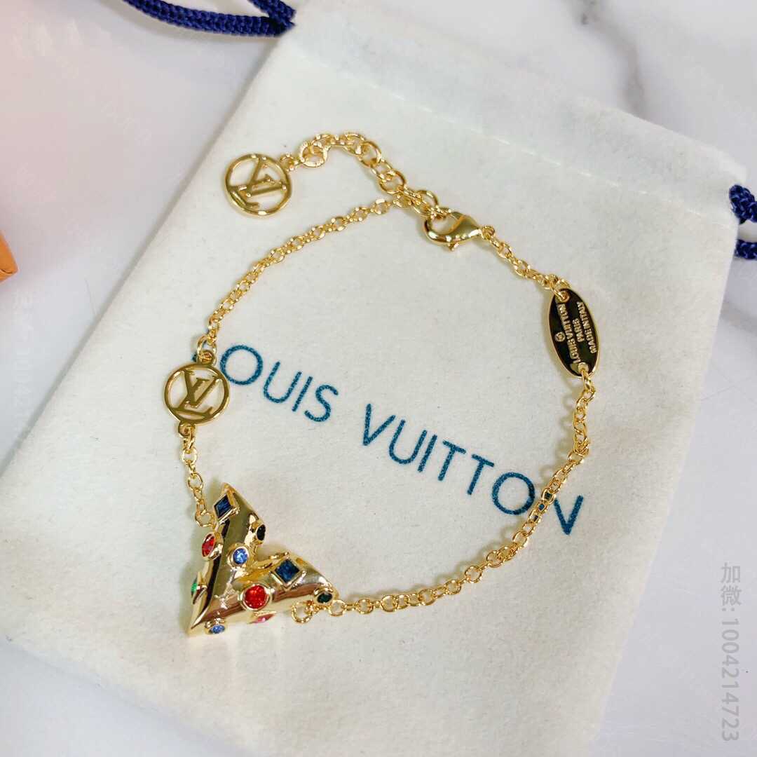 高仿LV手链饰品 LV饰品 Louis Vuitton 路易威登 lv彩钻 手链 LV手链 