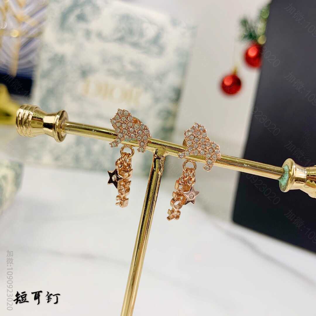 G77250_19款 DIOR迪奥最新款式 秋冬新款 狮子大象长颈鹿带钻耳钉耳环 高仿迪奥耳环商城