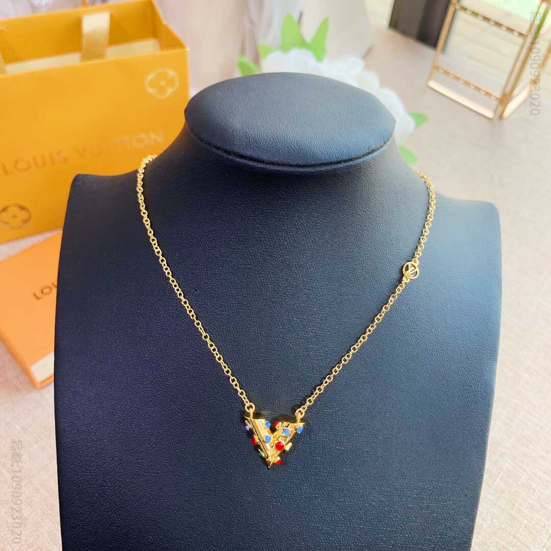 Louis Vuitton 路易威登 lv彩钻 项链