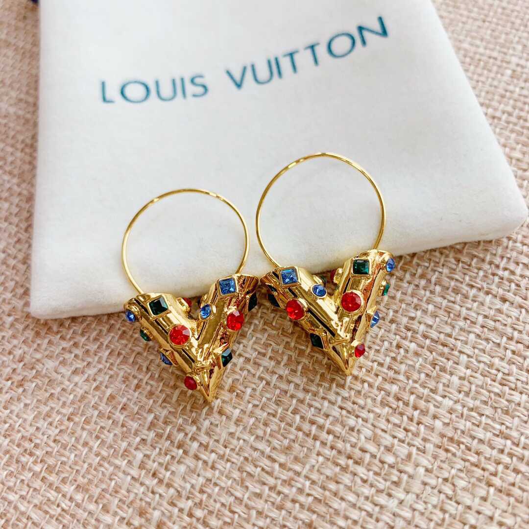 Louis Vuitton 路易威登 lv彩钻 耳钉耳环