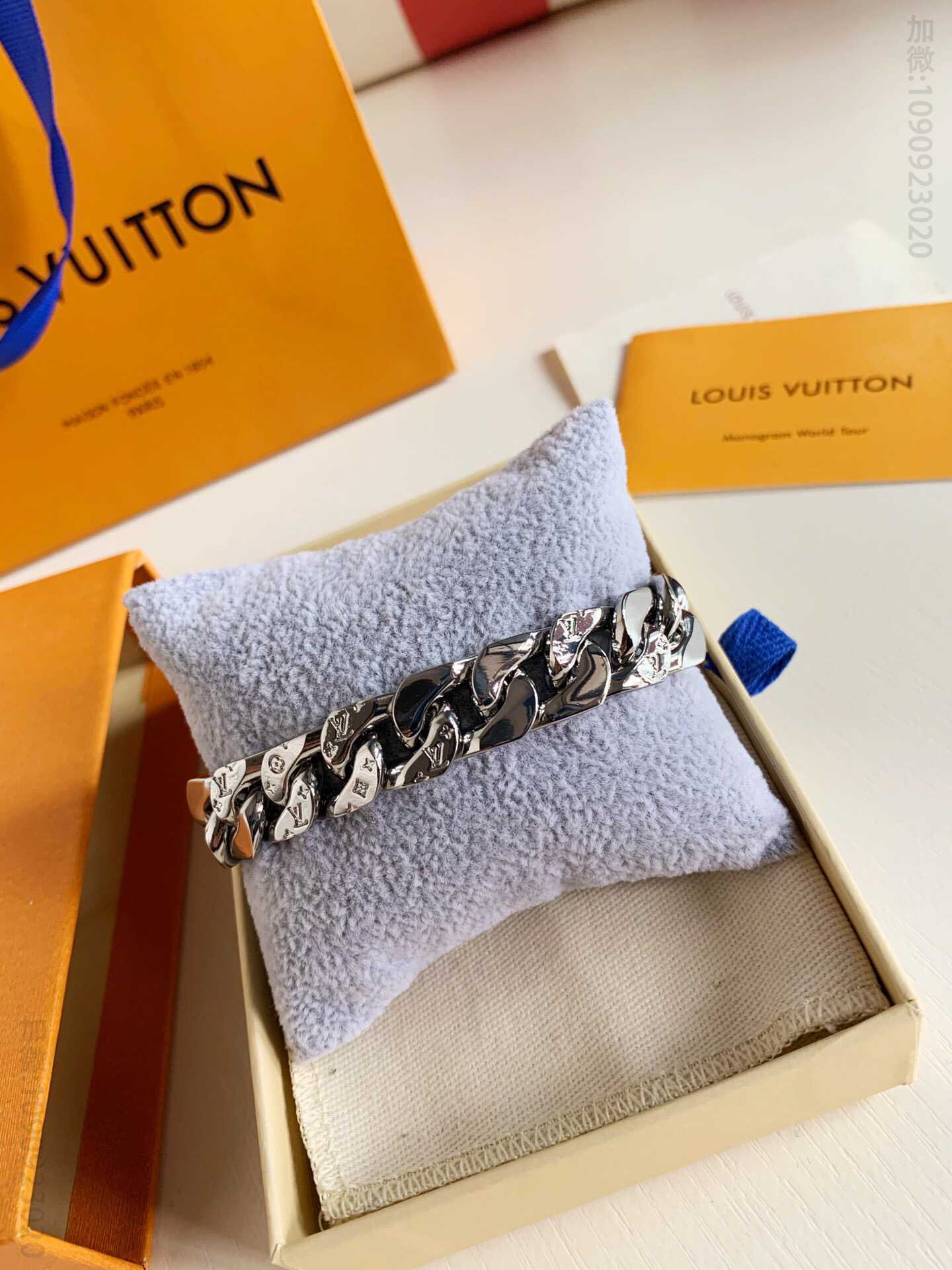LV/路易威登 专柜经典款 CHAIN LINKS 男士手链 M68273