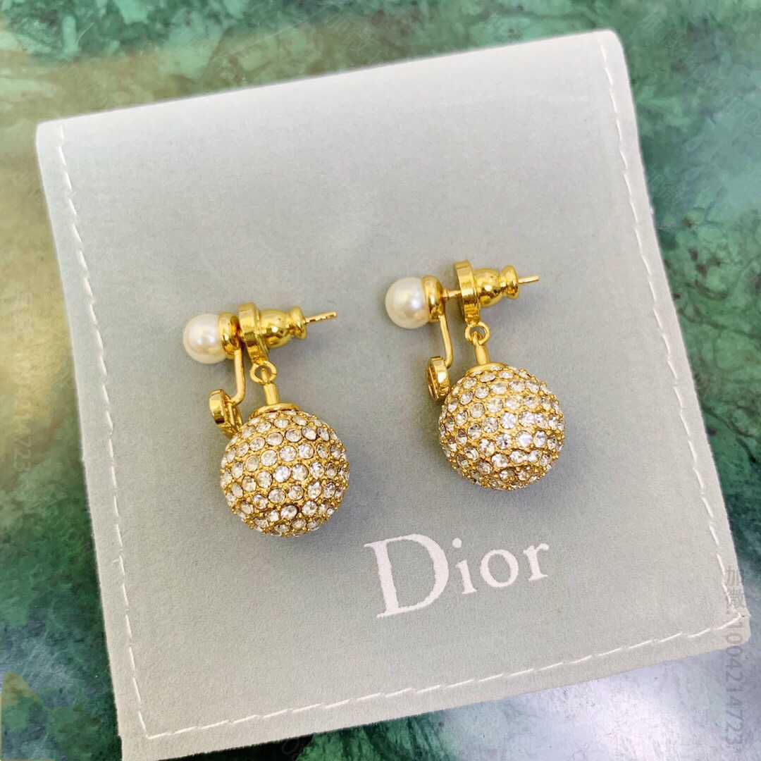 20款迪奥dior 珍珠cd 满钻耳钉耳环 高仿迪奥耳环网站 