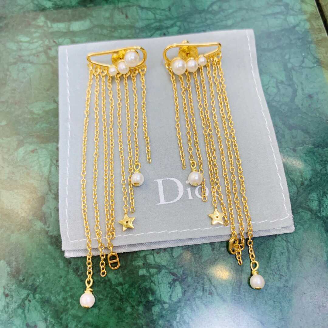 20款迪奥dior 珍珠cd 流苏耳钉耳环 高仿迪奥耳环网站