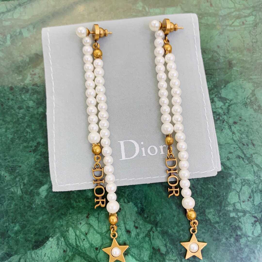 20款迪奥dior 珍珠cd 长耳钉耳环