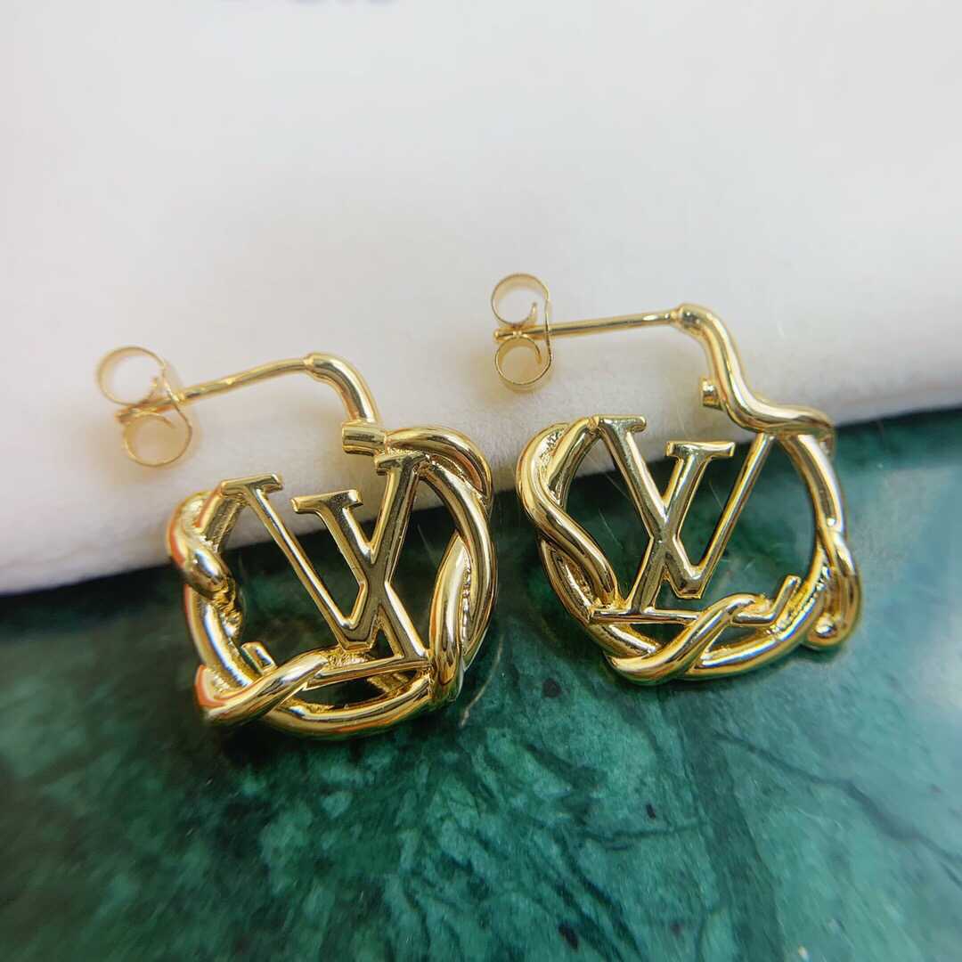 Louis Vuitton 路易威登 LV 环绕圆环圆形 耳钉耳环