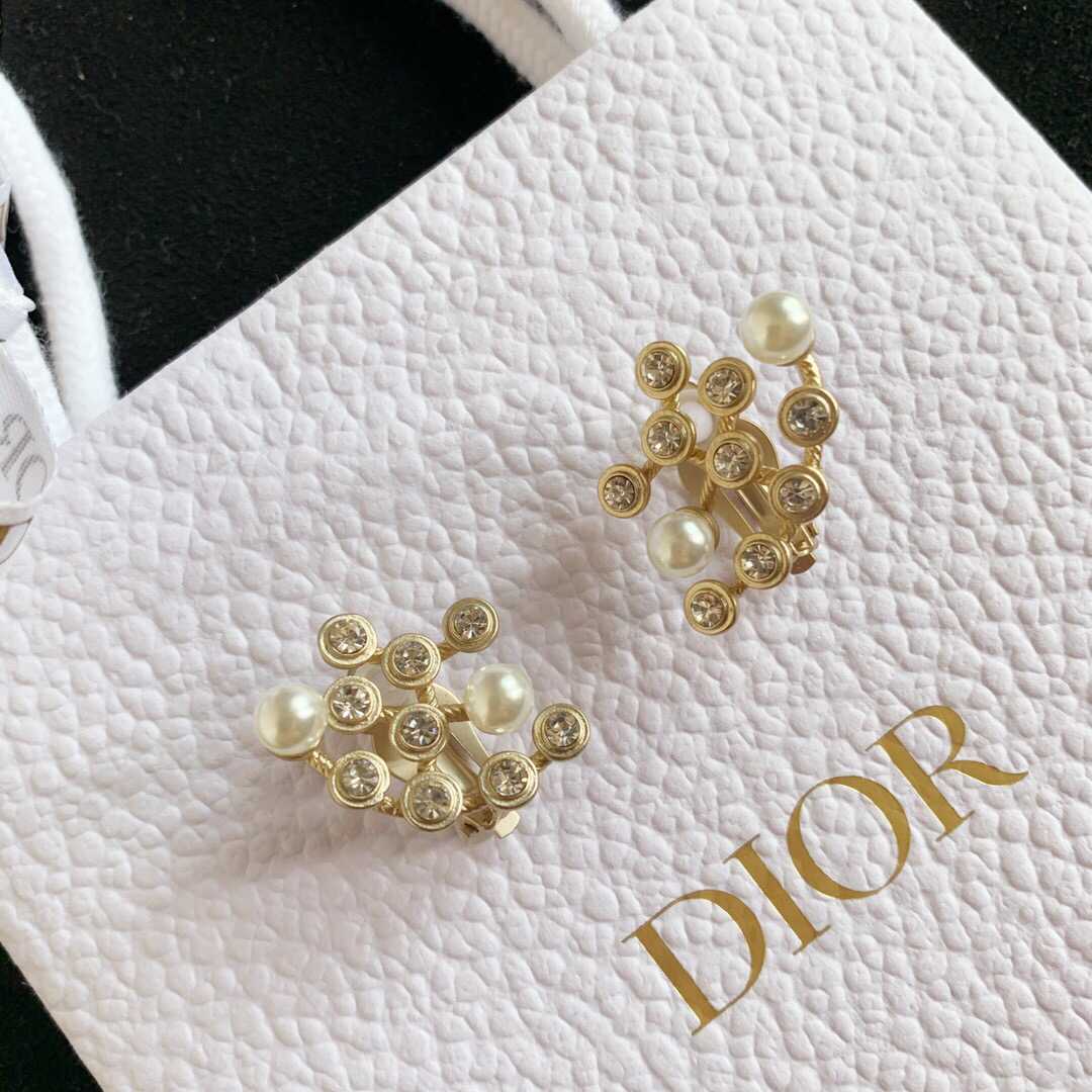 迪奥专柜新款 Dior免打孔耳环ZP开模定制免打孔耳环