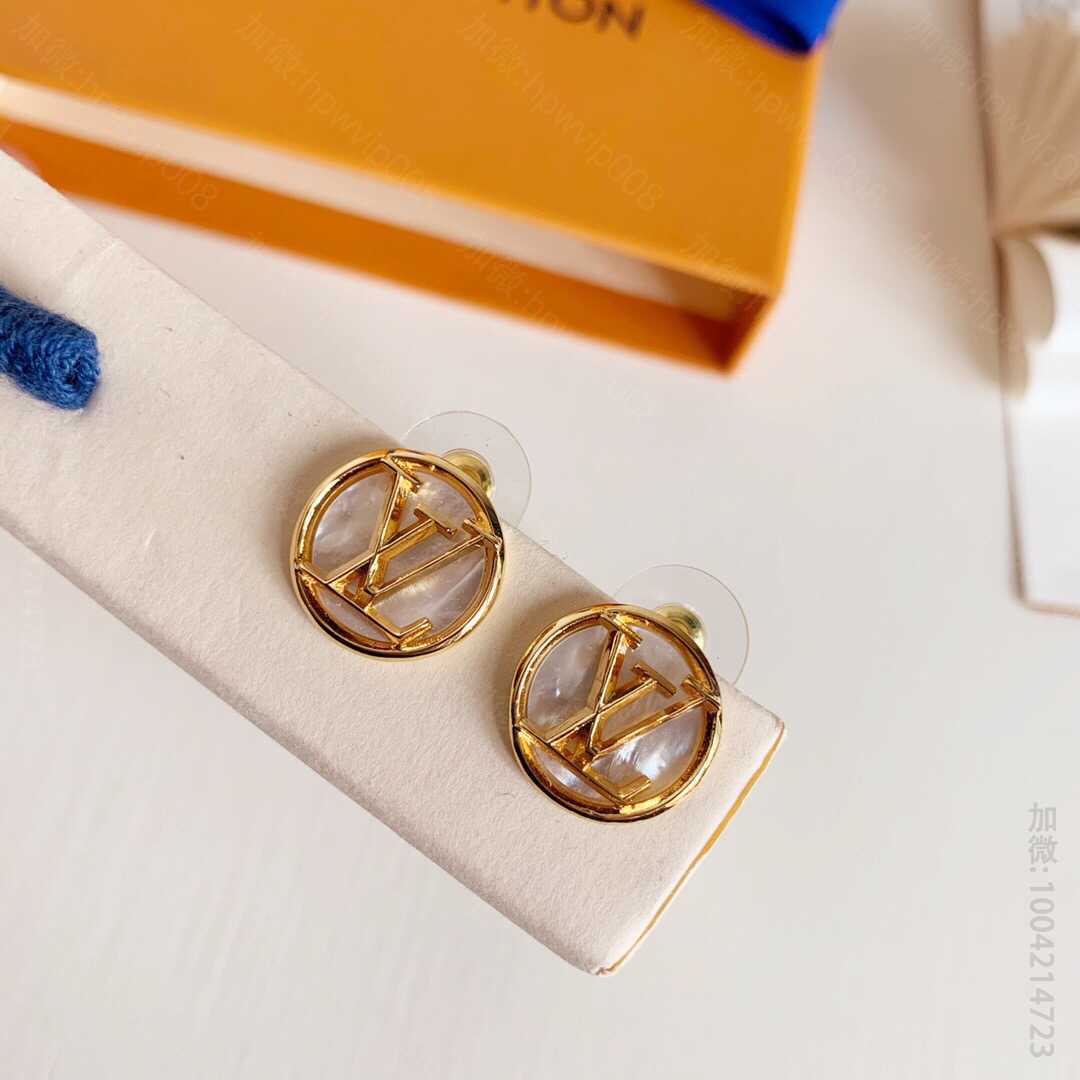 LV耳钉饰品 LV/路易威登 专柜新款 LOUISE 圈形耳环 
