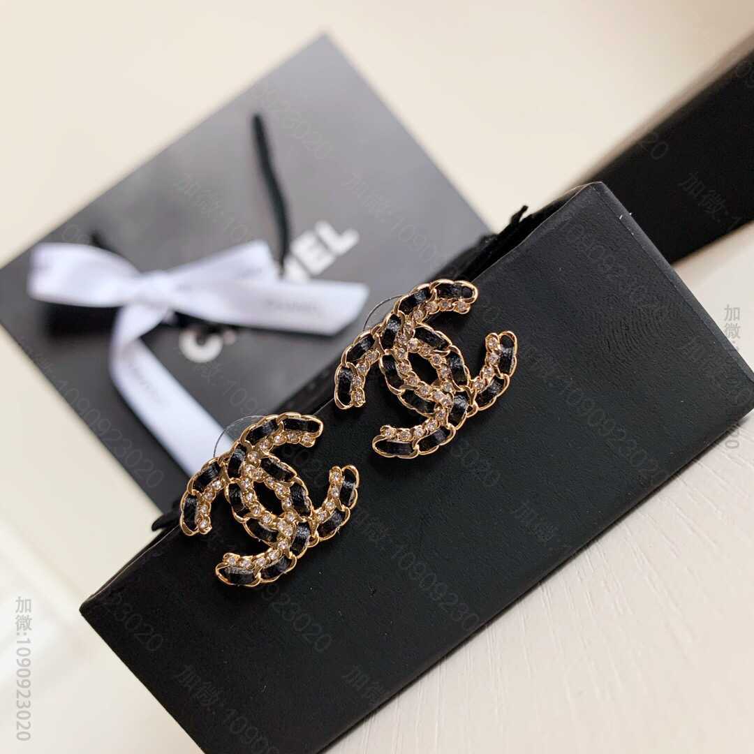 chanel香奈儿 专柜新款 小香家双C耳钉ZP开模定制耳钉