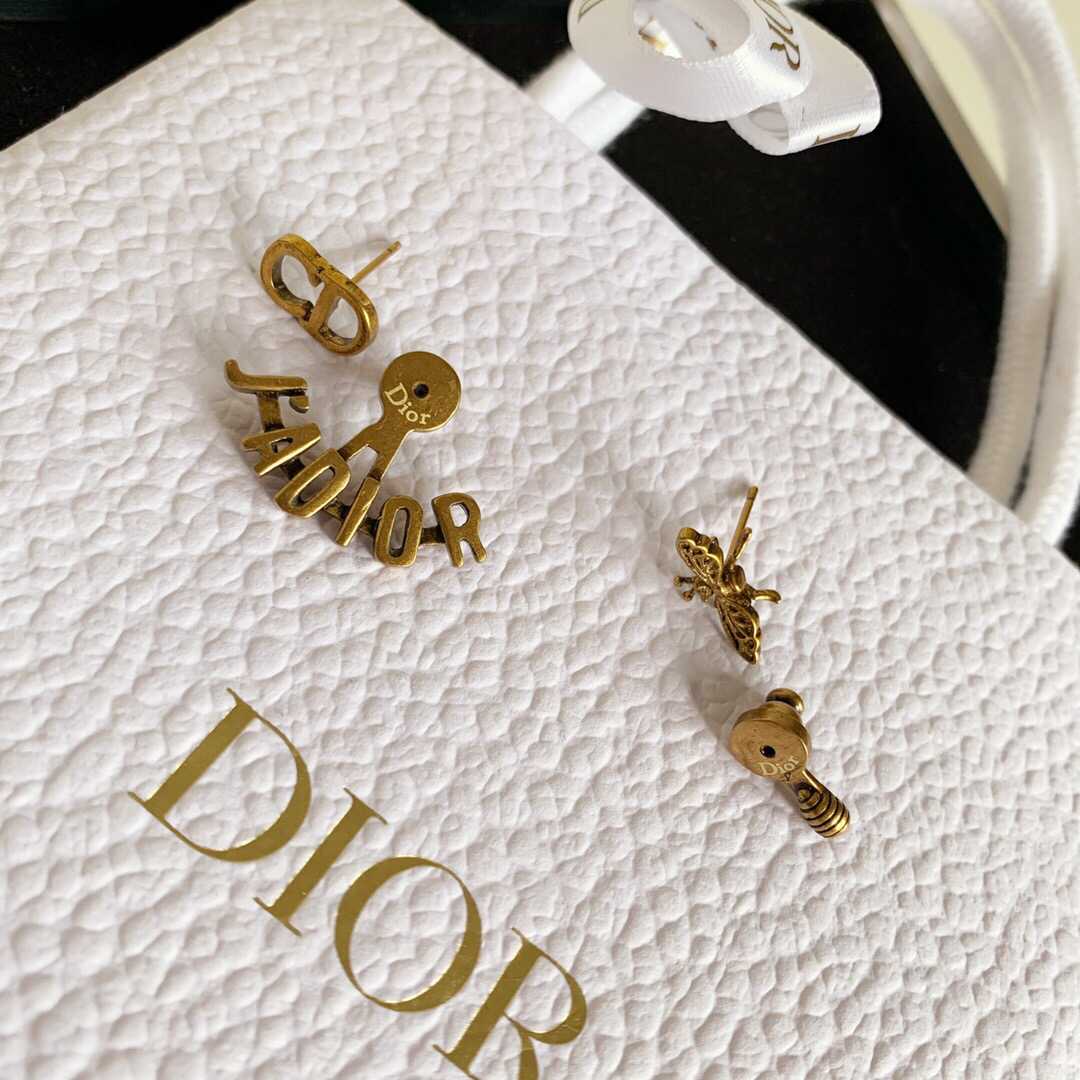 专柜新款 Dior J'ADIOR系列不对称耳环 ZP开模定制耳环