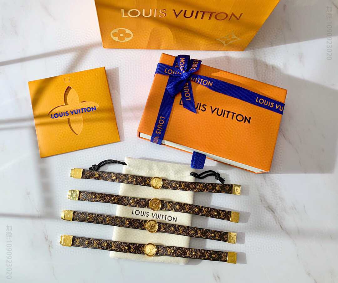 Louis Vuitton 路易威登 LV情侣款皮绳手链