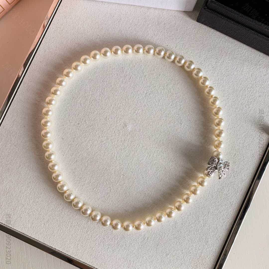 BOW JEWELS 金属蝴蝶结装饰项链