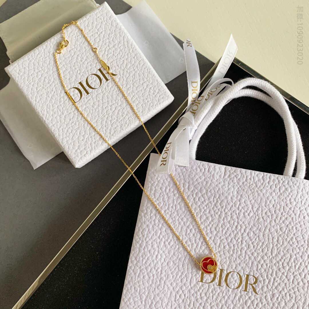 DIOR迪奥 ROSE DES VENTS 750/1000心形黄金项链