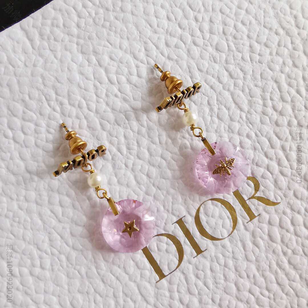 DIOR迪奥 Dioramour金色金属覆层项链J'AIME系列耳环