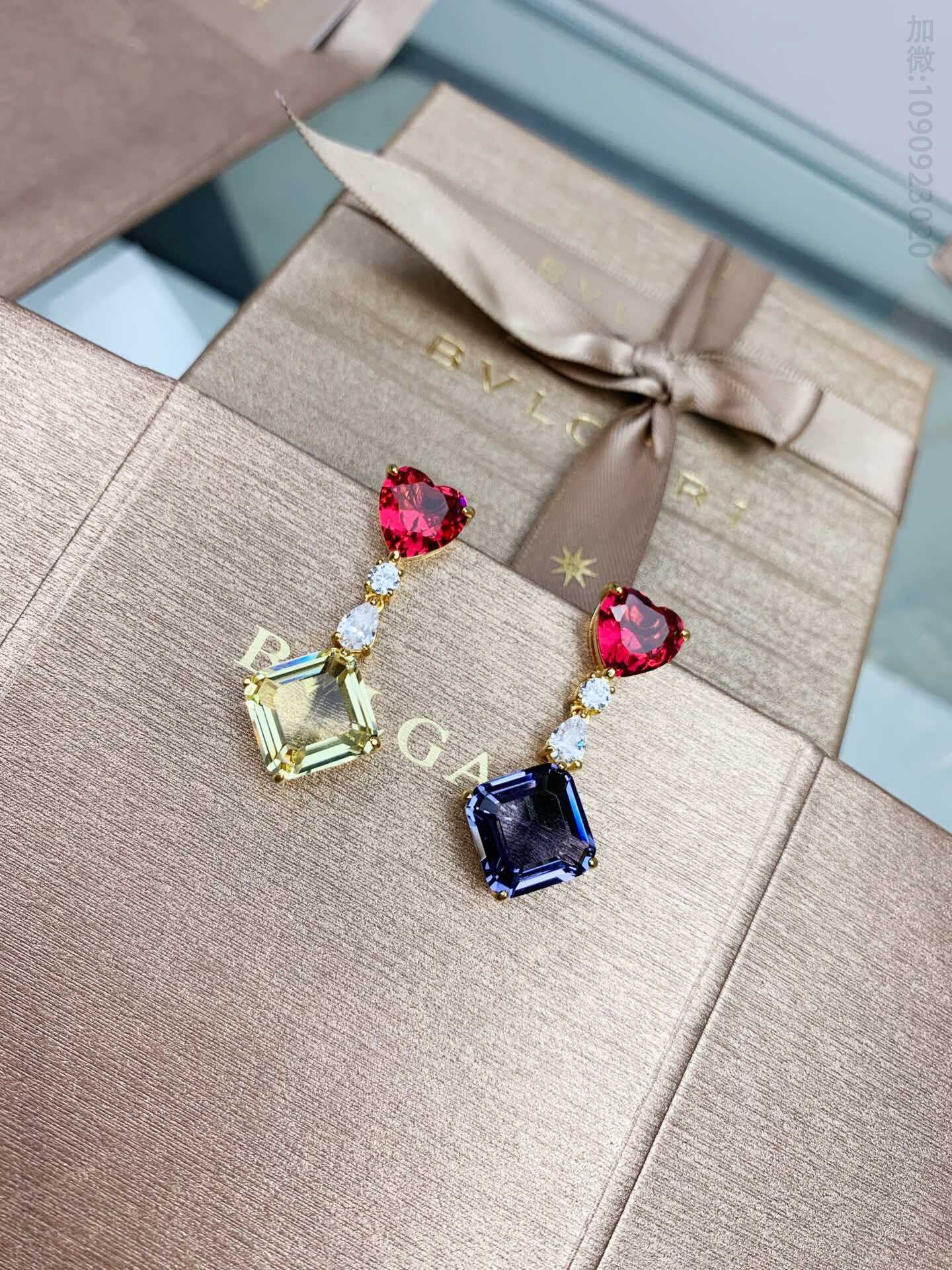 新品 BVLGARI 全新Dream系列彩宝石耳钉 耳环