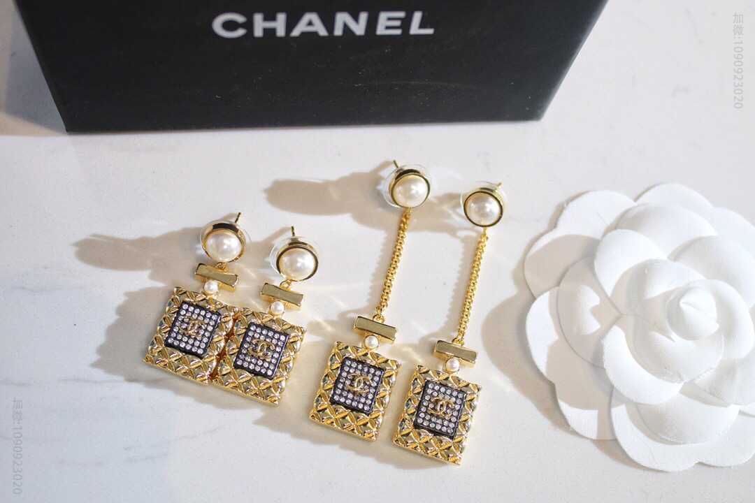 新款 CHANEL香奈儿香水瓶耳钉耳环