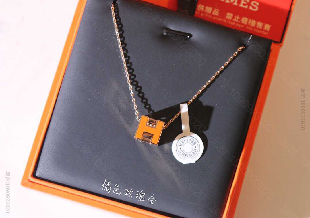 王朝的血统 爱马仕HERMES 925纯银材质H项链