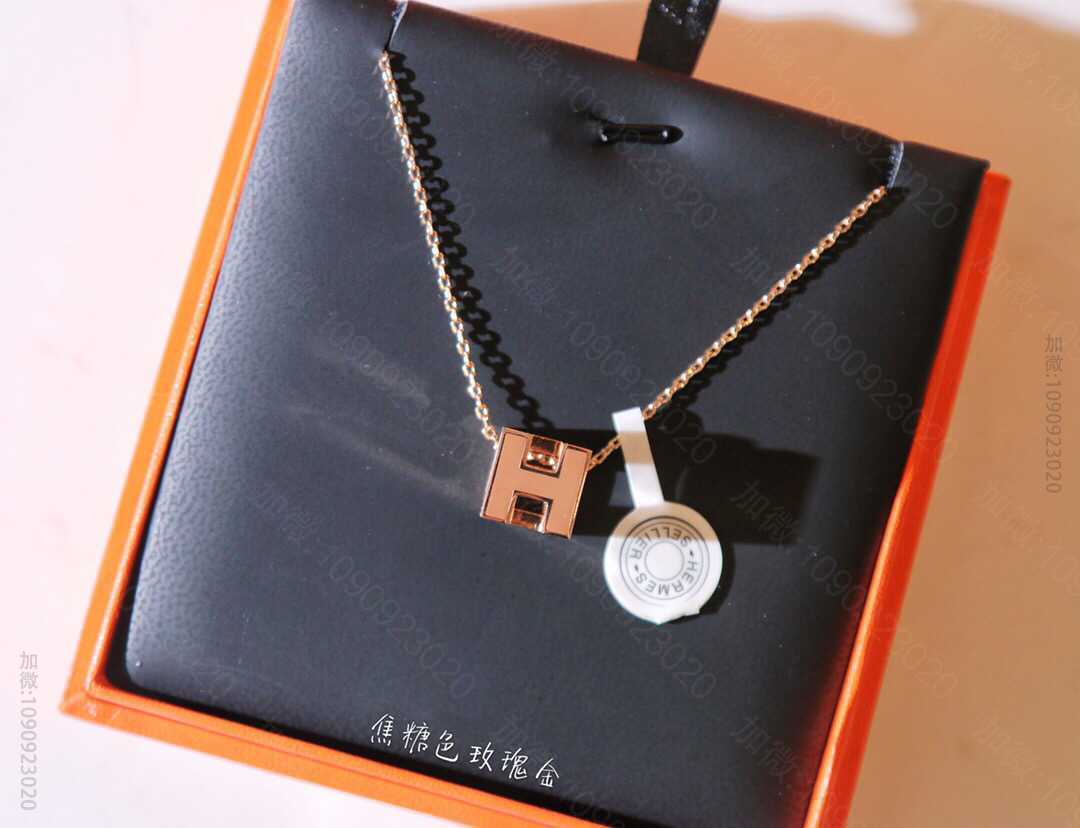 王朝的血统 爱马仕HERMES 925纯银材质H项链