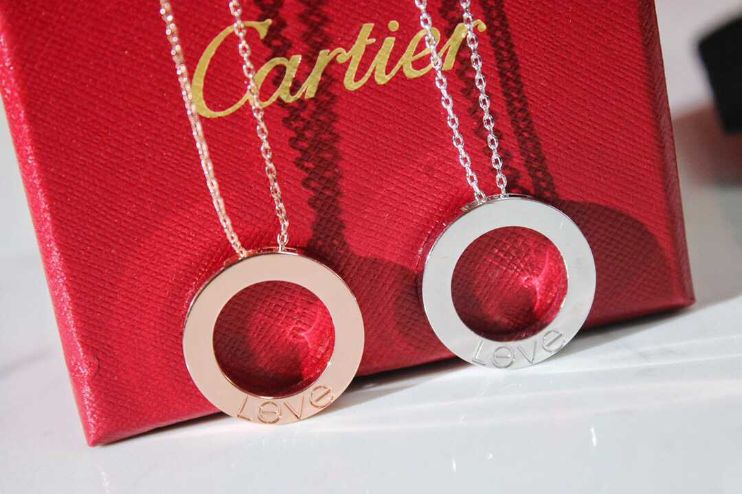 复刻卡地亚女士项链 卡地亚Cartier圆饼项链 复刻卡地亚项链商城 