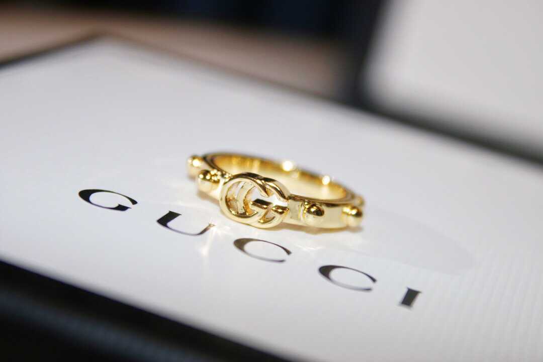 新款Gucci古驰双G金色戒指