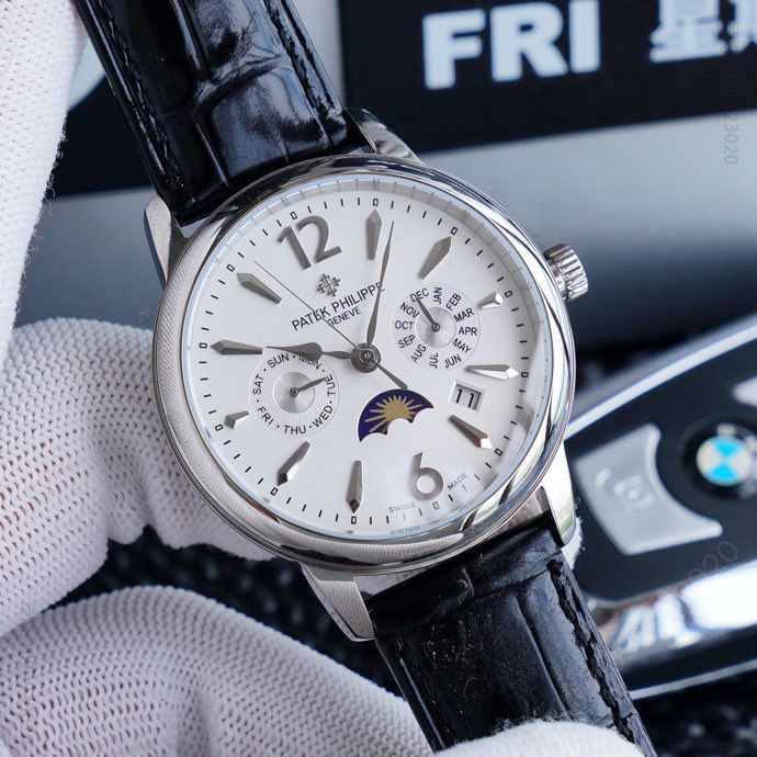 2023新款 百达翡丽 Patek Philippe 贵族的艺术品！搭配进口9100多功能机芯腕表