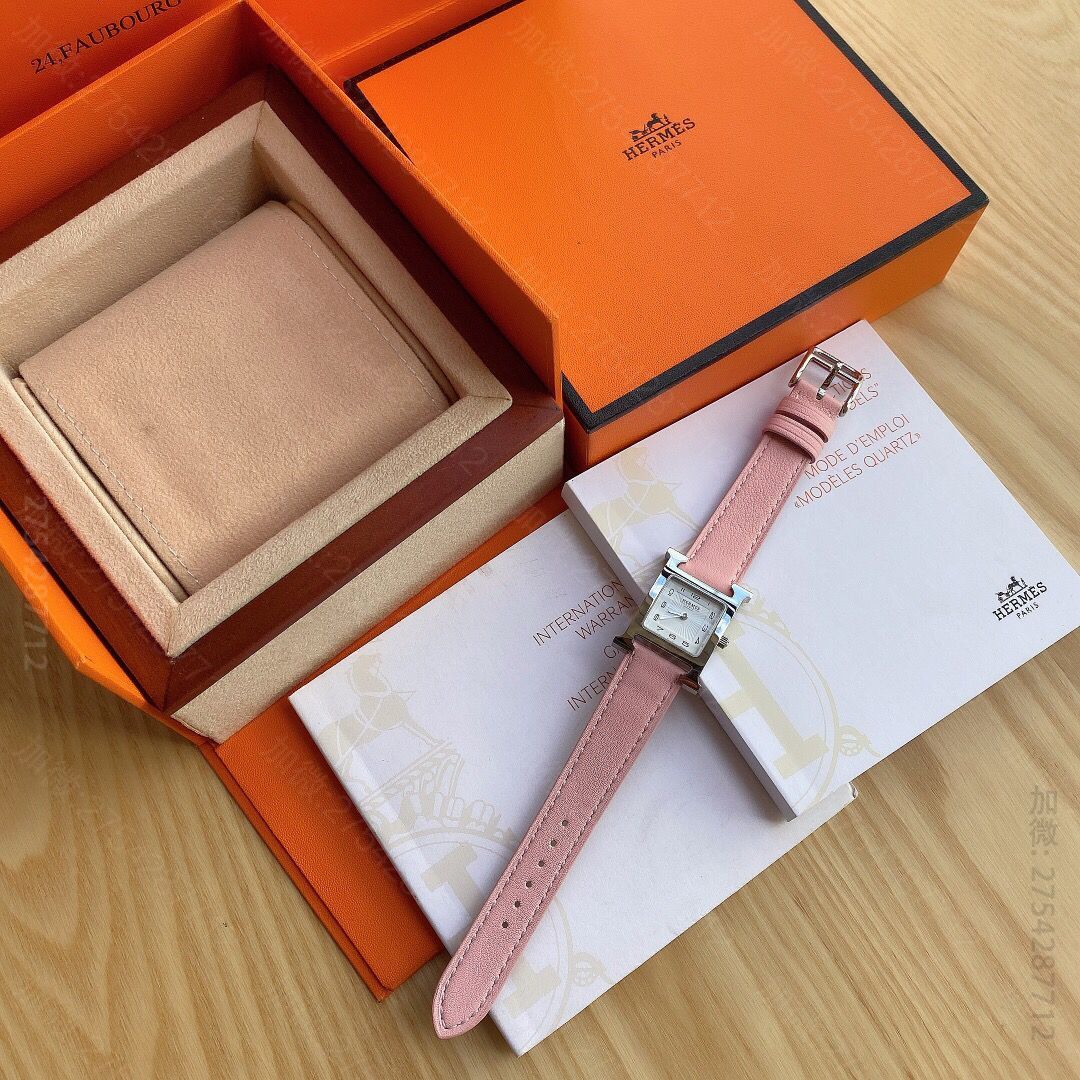 原单爱马仕女士手表 HERMES爱马仕HEURE H系列搭载瑞士ETA原装石英机芯 爱马仕女士手表 