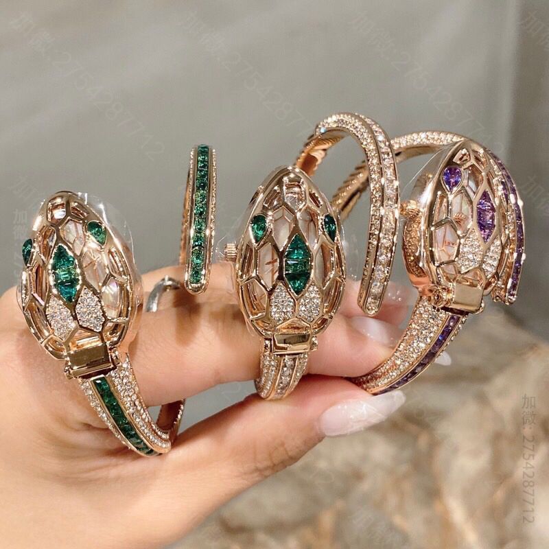 原版宝格丽女士腕表 宝格丽腕表 最新款宝格丽-BVLGARI SERPENTI MISTERIOSI蛇形手镯腕表 宝格丽女士腕表 