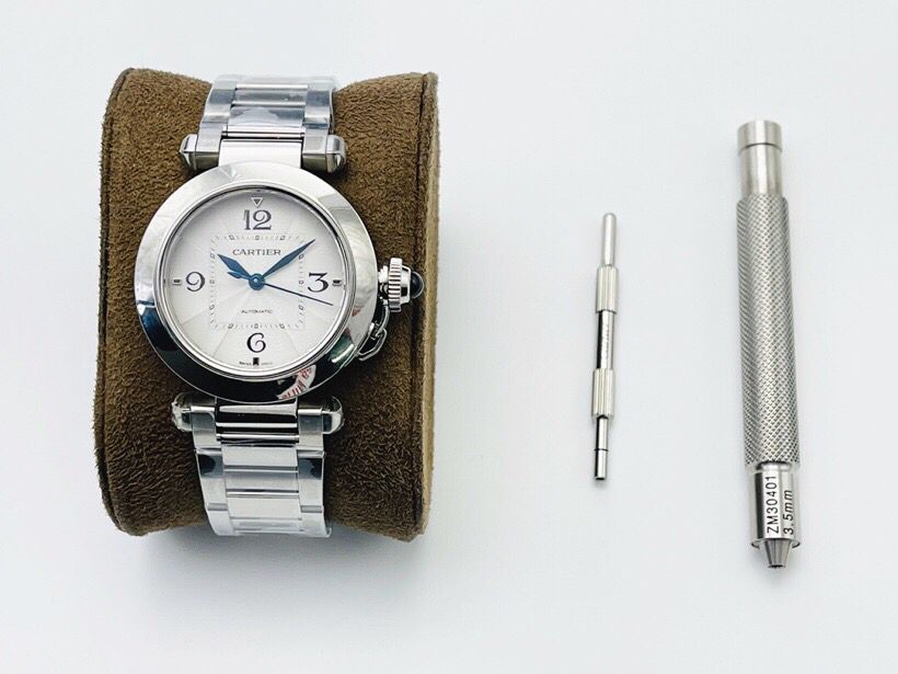 原单卡地亚女款手表 卡.地亚Cartier新上市的 Pasha 腕表35MM 原单卡地亚手表货源 