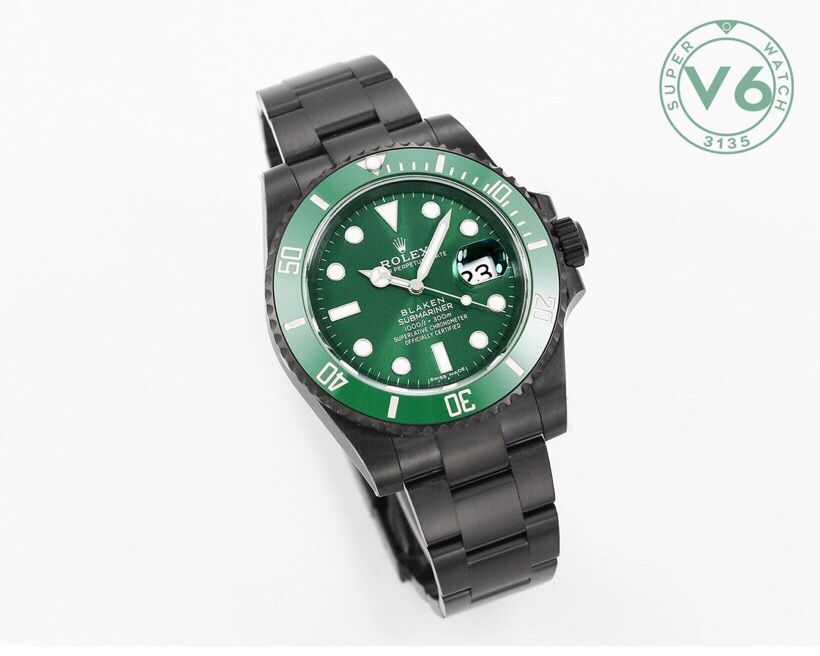 BLAKEN-暗夜绿劳.力士Rolex全新3135机芯最新clean10翠绿陶瓷圈腕表