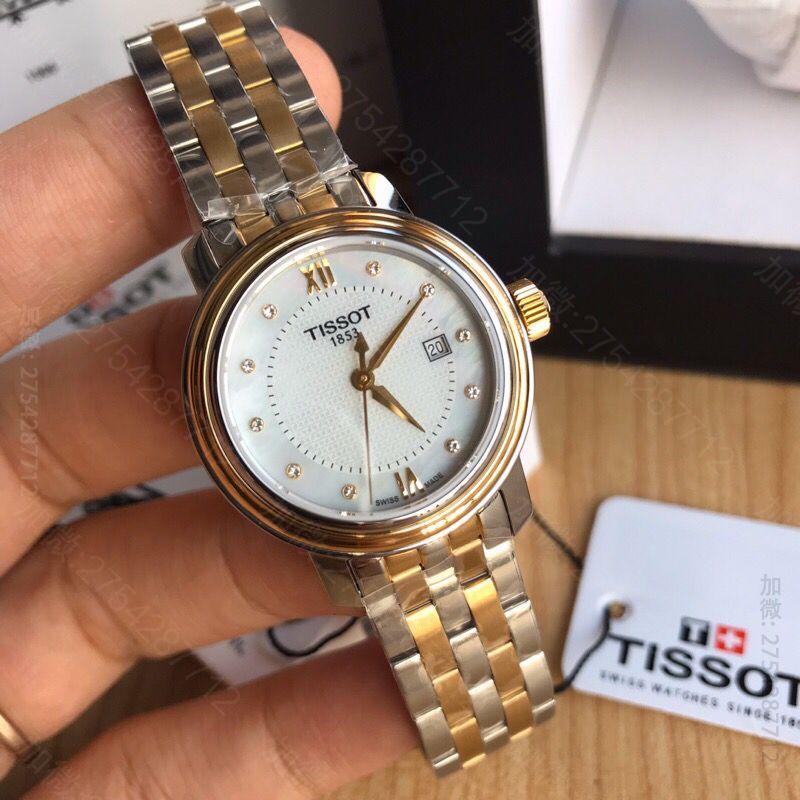 original Tissot,全原天梭装瑞士ETA石英机芯T097港湾系列女表 复刻天梭手表 