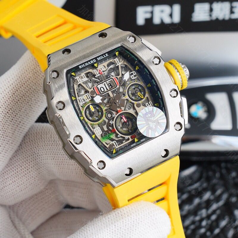 复刻理查德米勒男士手表 复刻理查德米勒手表 RICHARD MILLE 多功能ETA7750全自动机械机芯腕表 