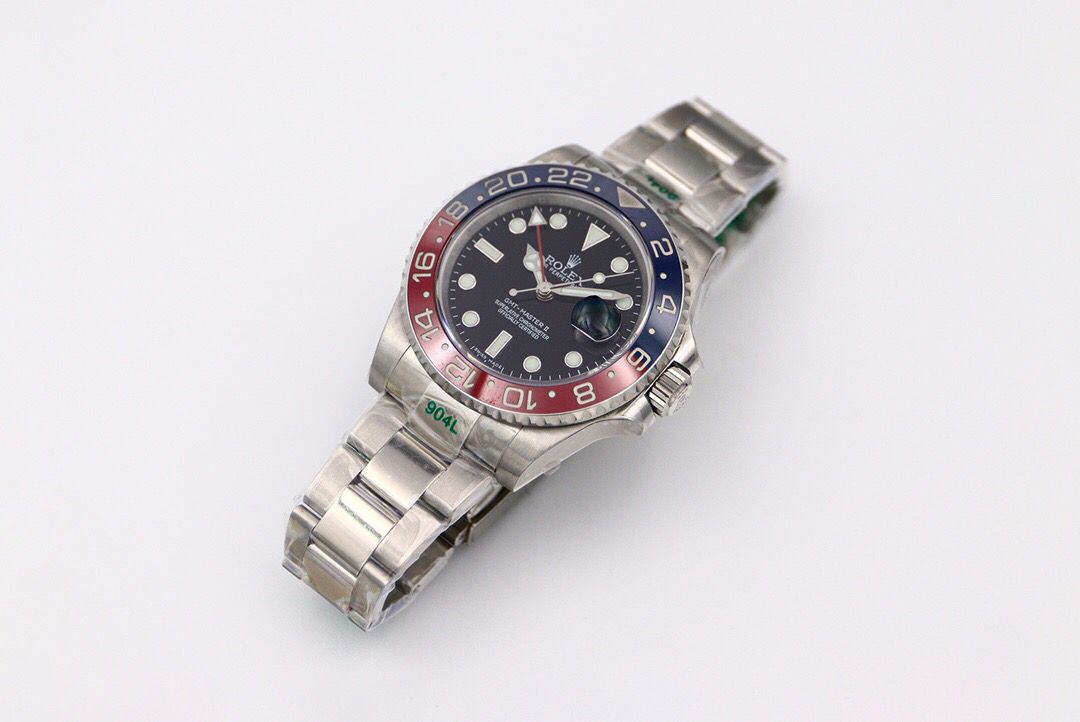 劳力士格林尼治型II GMT系列3186蓝游丝一体机芯腕表