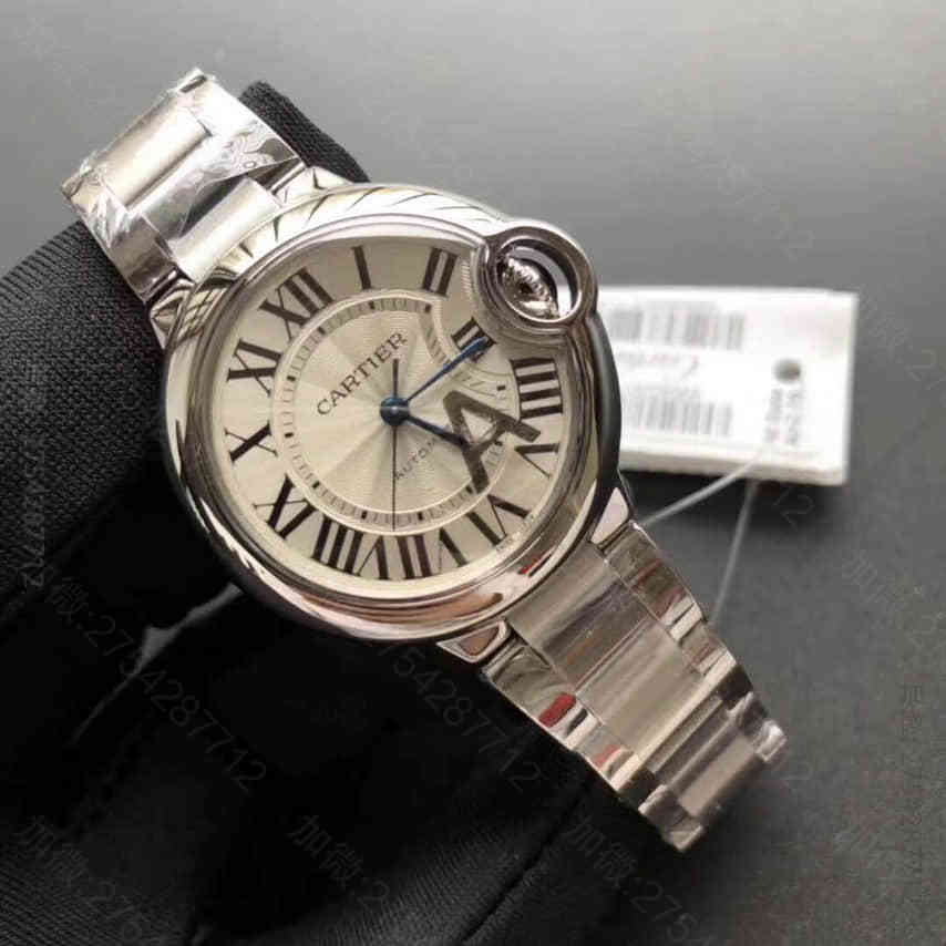 卡地亚cartier Hbb V6精品 女装爆款世面最高版本蓝气球33mm机械款 卡地亚蓝气球33mm 原版卡地亚女表货源 