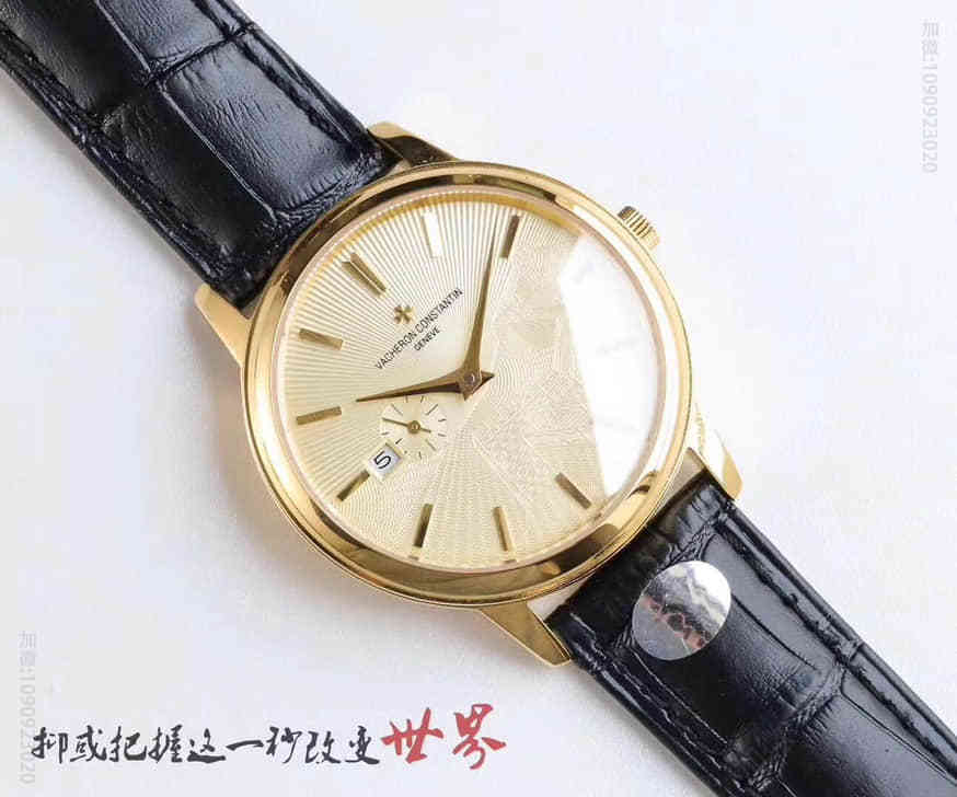 UF臻品 2023最新款江诗丹顿Vacheron Constantin传承系列黄色镜面蓝宝石水晶玻璃搭载全自动机芯