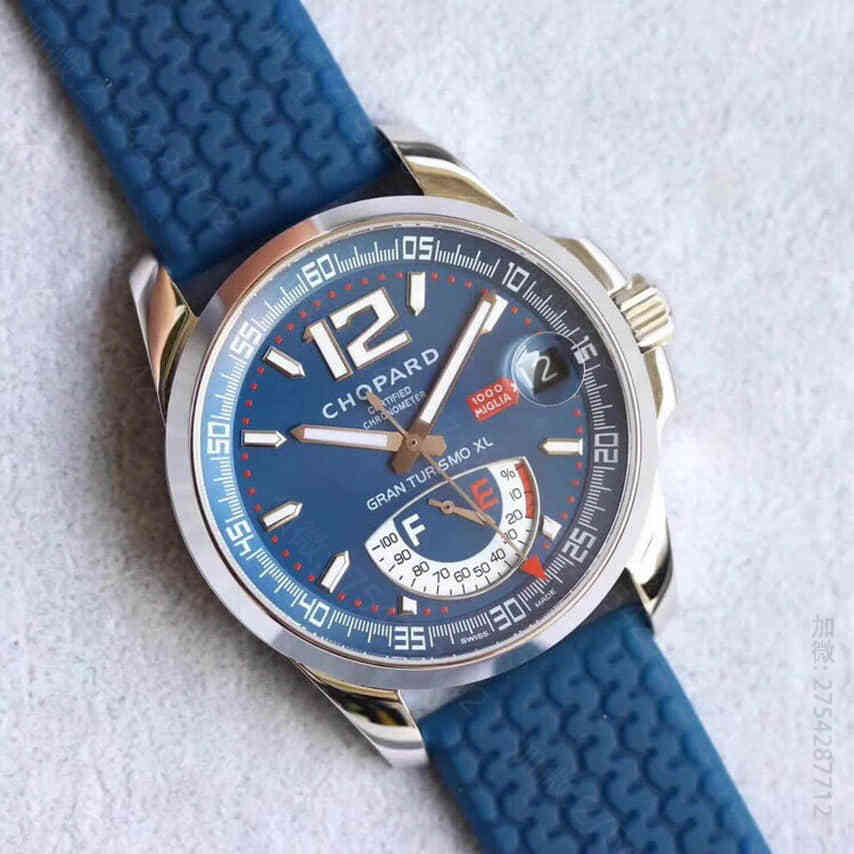 复刻萧邦男士手表 Chopard萧邦Classic Racing 168457经典赛车带动能显示定制版机芯蓝宝石水晶玻璃橡胶表带 复刻萧邦男士手表  