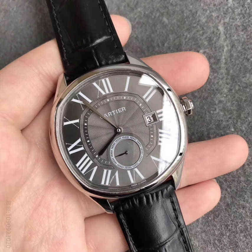 CARTIER卡地亚DRIVE DE CARTIER系列美洲鳄鱼皮表带原装1904PS-MC机械机芯
